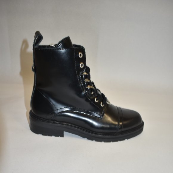 AllSaints Black Women's Leather Lira Hiker Black Boots Size 37 EU 7 US